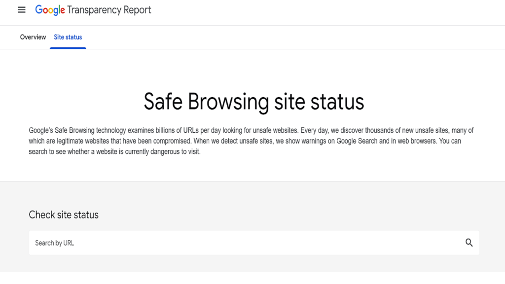 Google Transparency report,How to identify phishing links?