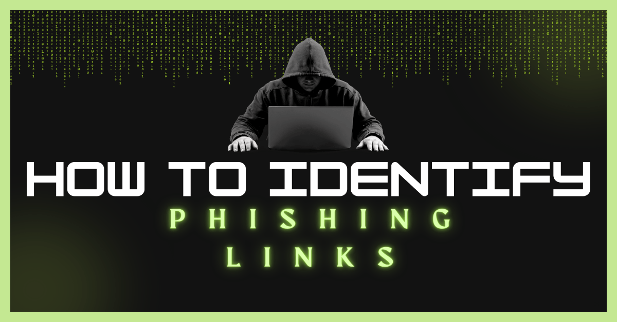 how to idenyify phishong links